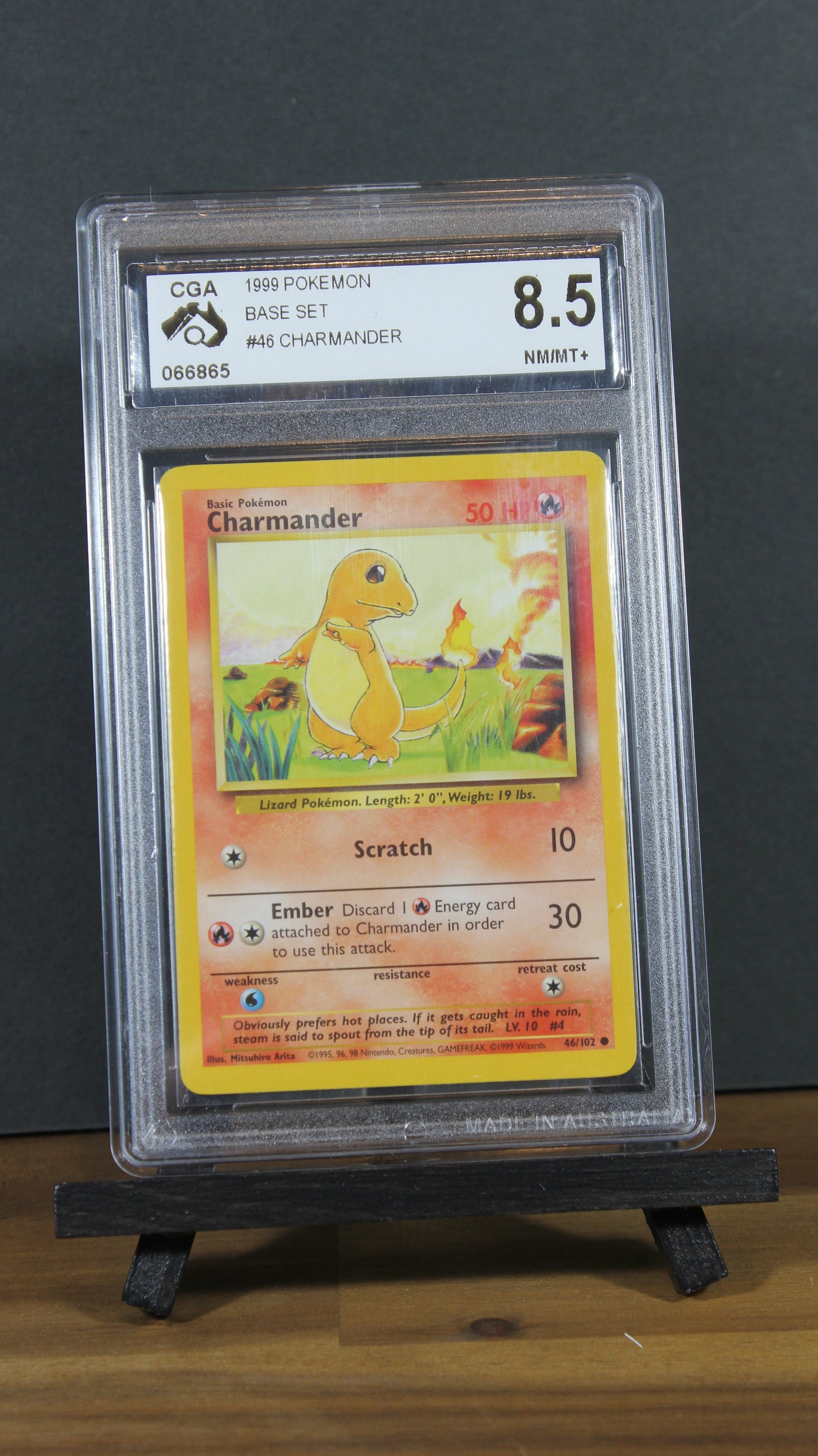 Charmander #46 | Pokemon Base Set CGA 8.5