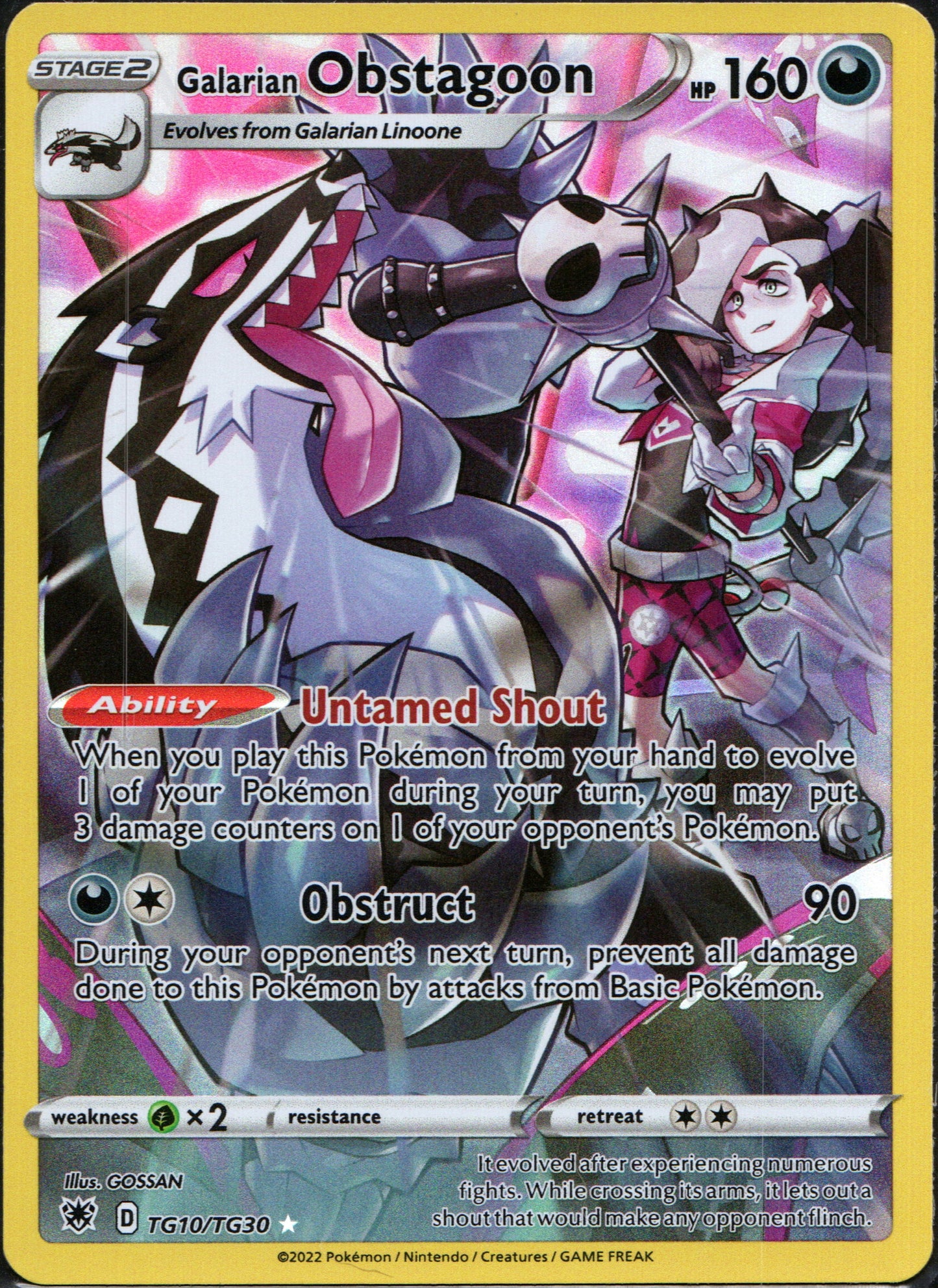 Galarian Obstagoon #TG10 | Pokemon Astral Radiance