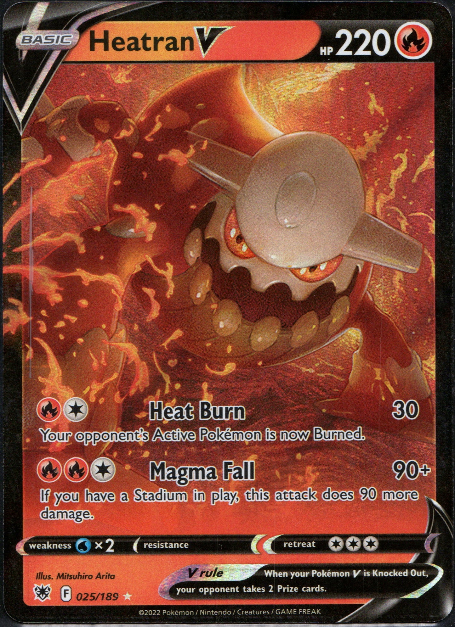 Heatran V #25 | Pokemon Astral Radiance