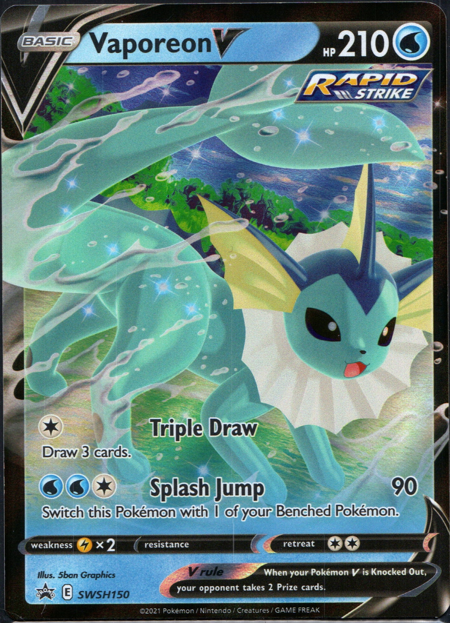 Vaporeon V #SWSH150 | Pokemon Promo