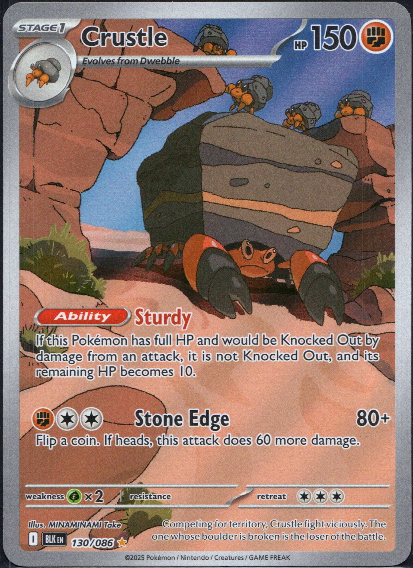 Crustle #130 | Pokemon Black Bolt