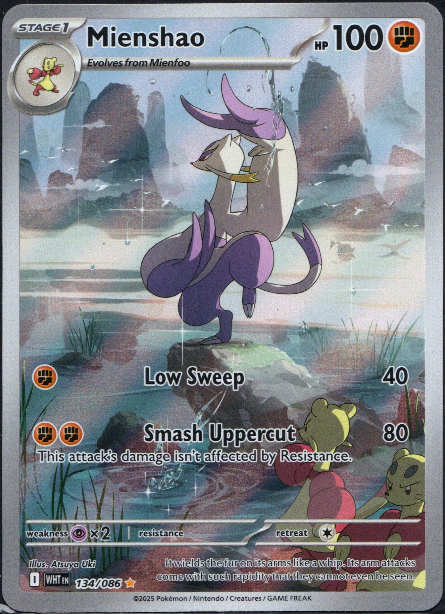 Mienshao #134 | Pokemon White Flare