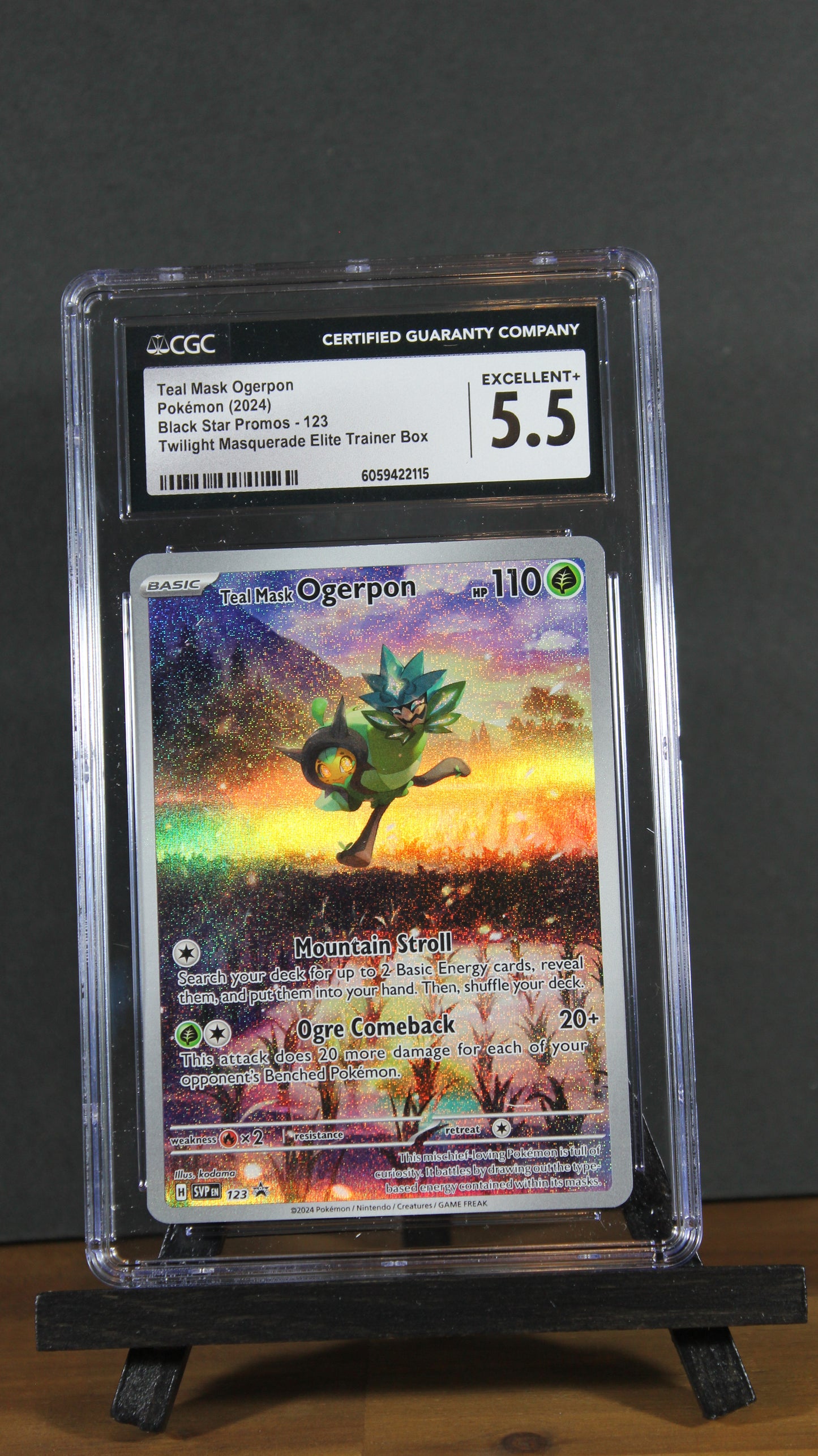 Teal Mask Ogerpon #123 | Pokemon Promo CGC 5.5