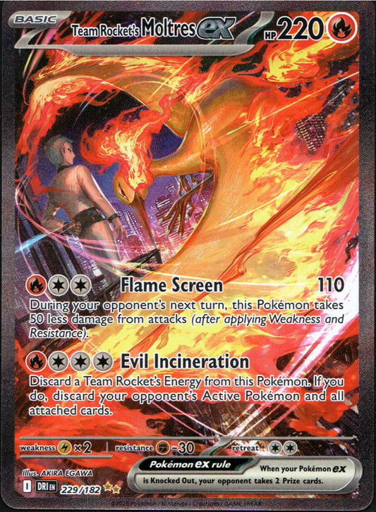 Team Rocket's Moltres ex #229 | Pokemon Destined Rivals