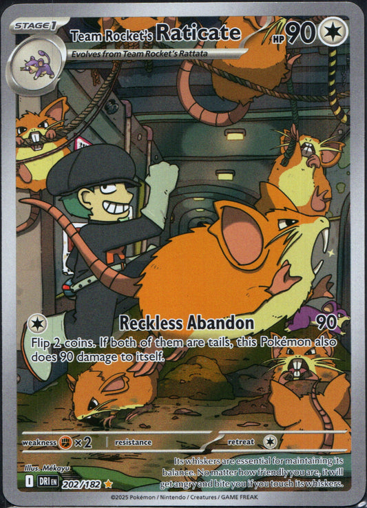 Team Rocket's Raticate #202 | Pokemon Destined Rivals