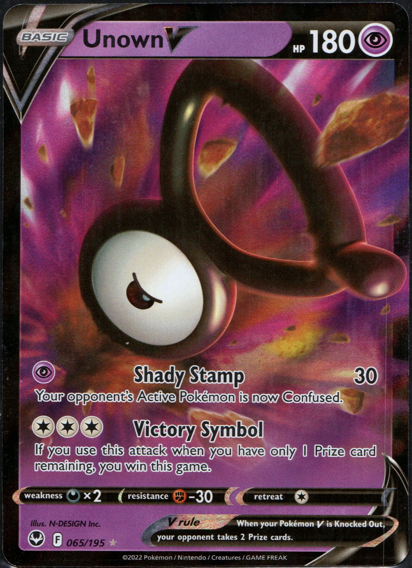 Unown V #065 | Pokemon Silver Tempest