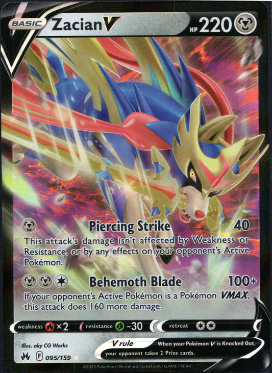 Zacian V #95 | Pokemon Crown Zenith